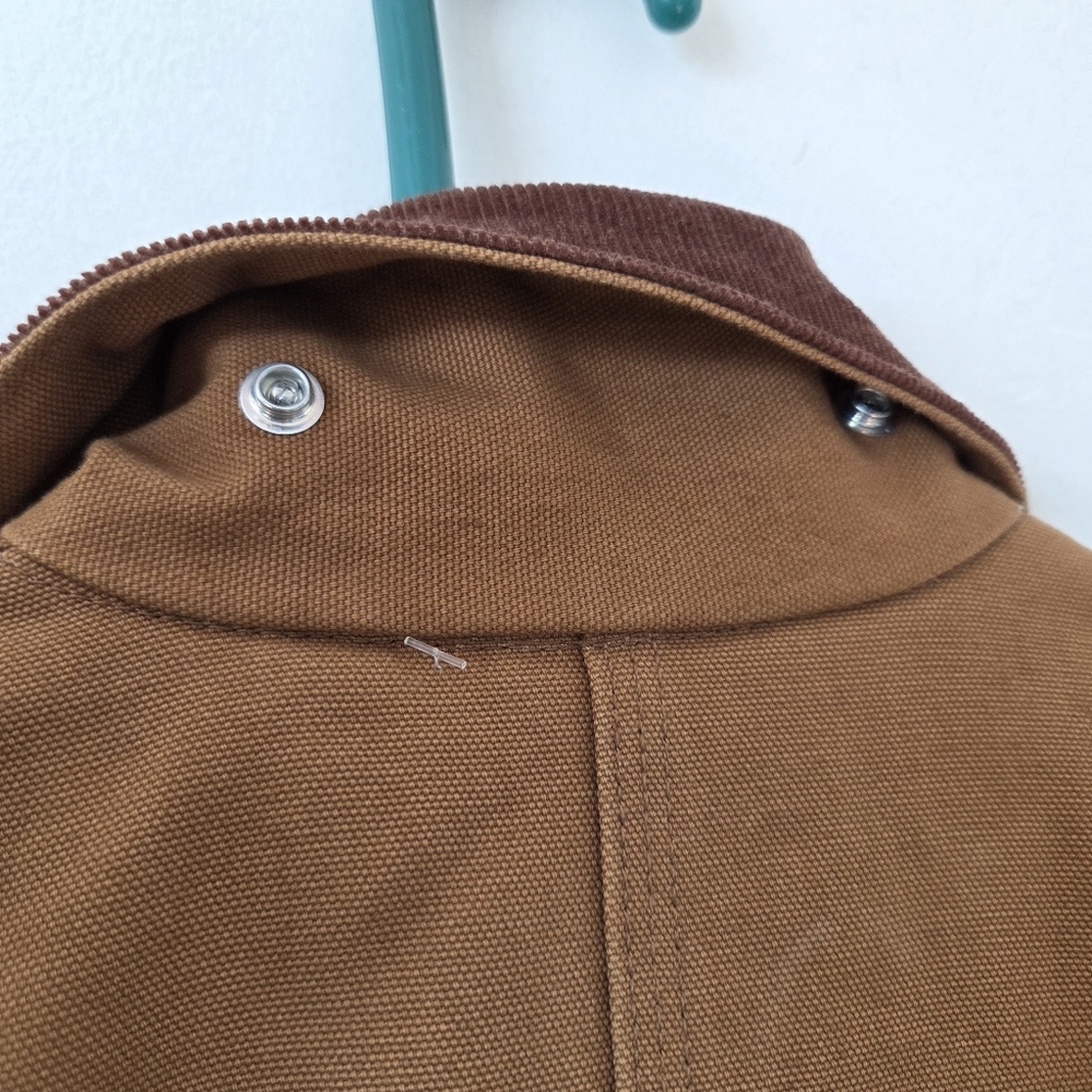 Vintage Made In USA Carhartt Men X01 Washed Duck Insulated Coverall Quilted Barn - Picture 14 of 16